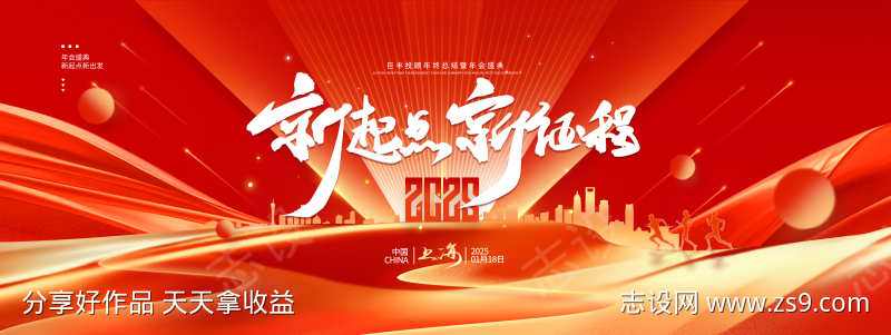 2025企业年会展板