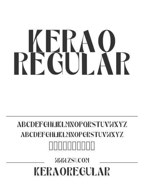 KeraoRegular_字体下载_ttf格式_英文_正常_免费商用-Kerao,Regular,-作品编号:2024120508351391-志˲͓͕͔͐͑͗ٚٛٙ设˘网
