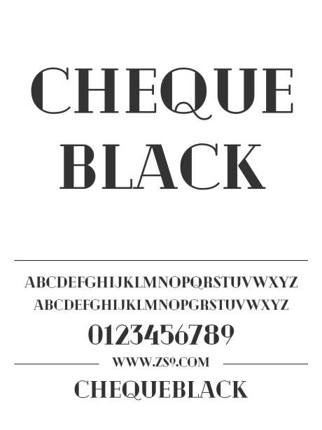ChequeBlack_字体下载_ttf格式_英文_粗_免费商用-Cheque,Black,标题-作品编号:2024121113353857-志˙设ˉ网