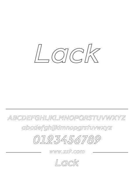 Lack_字体下载_otf格式_英文_正常_免费商用-Lack,描边,空心-作品编号:2024121014561937-志˯设·网