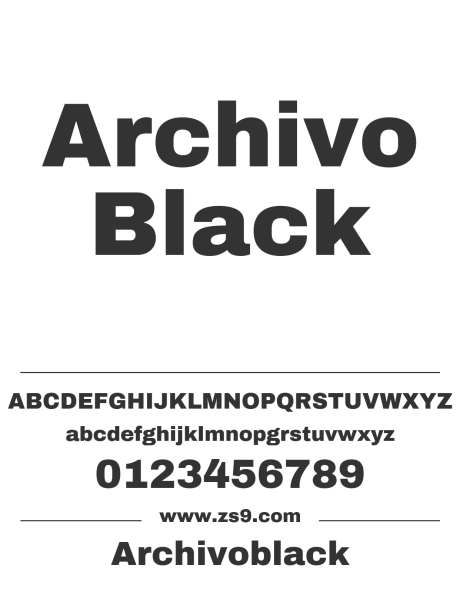 Archivoblack_字体下载_ttf格式_英文_超粗_免费商用-Archivo,Black,POP-作品编号:2024120922026101-志˯设ˉ网