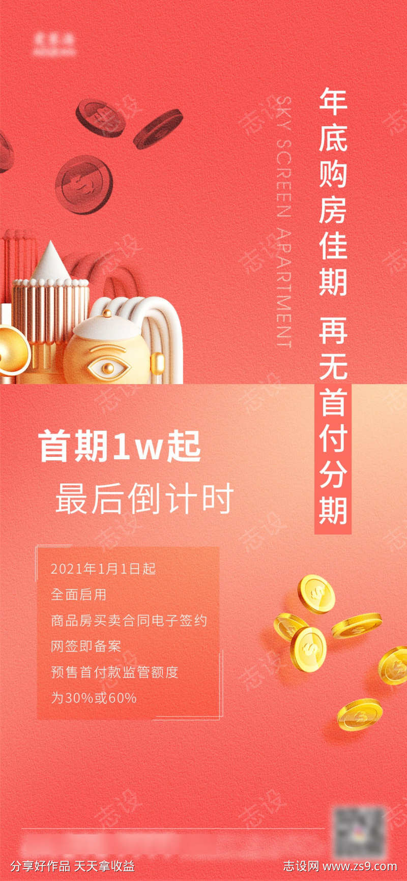 地产公寓价值刷屏海报