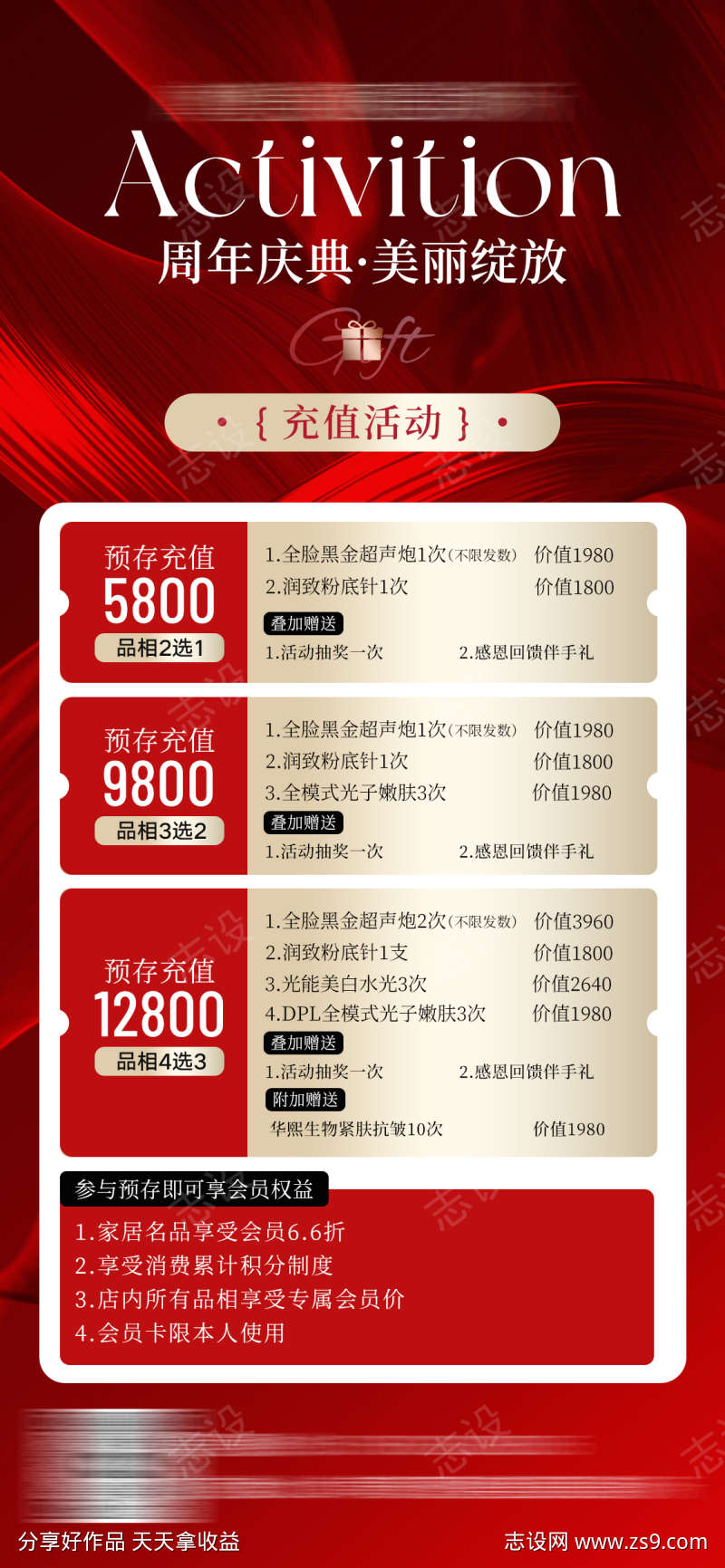 美业充值活动海报