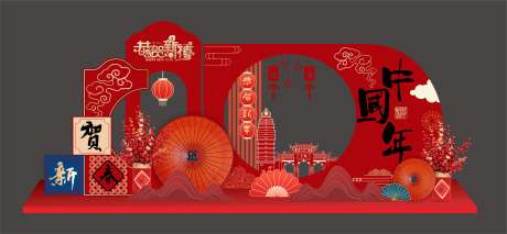 中国年美陈打卡_源文件下载_7264X3368像素-打卡,美陈,蛇年,新年,过年,新春,中式-作品编号:2024121508554330-志设-zs9.com