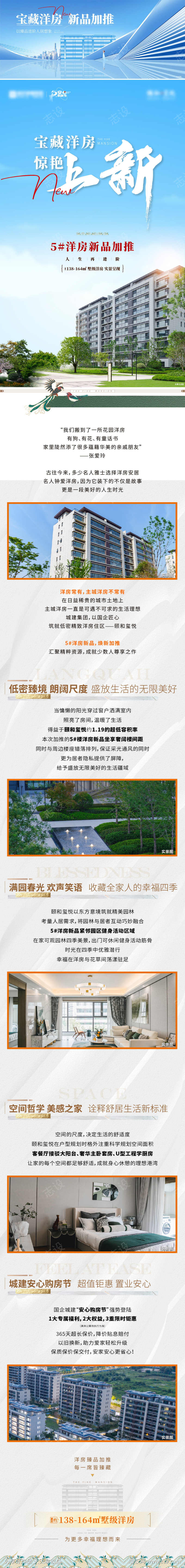 地产洋房上新公众号长图