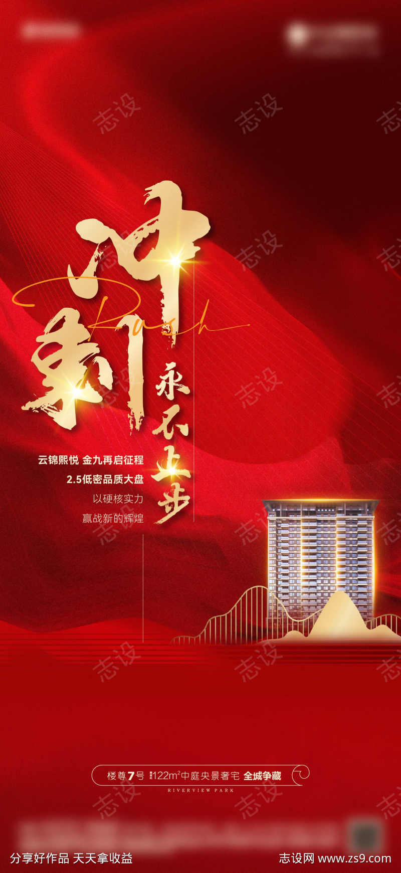 季度冲刺海报