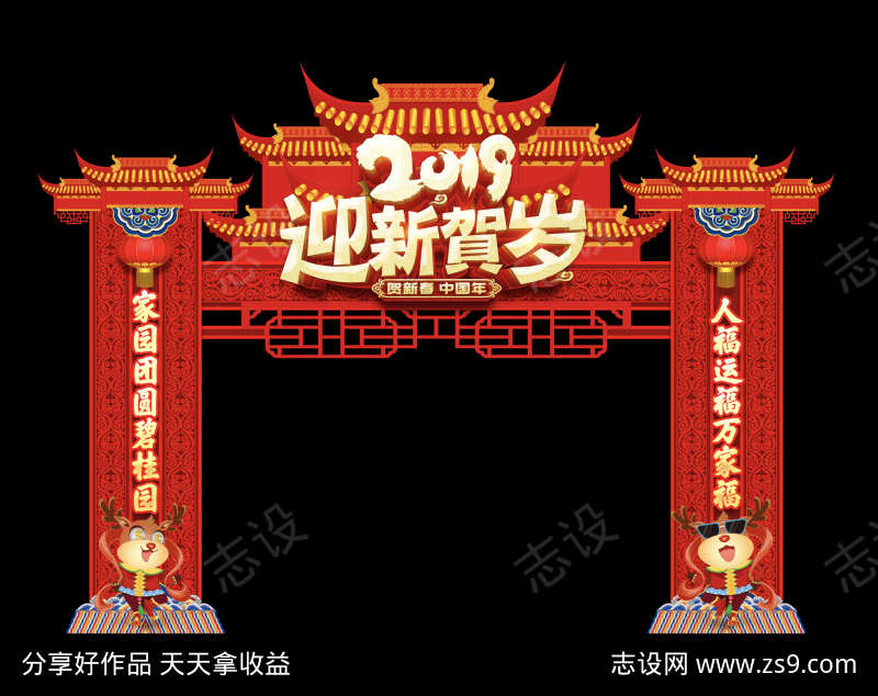 新年门头物料
