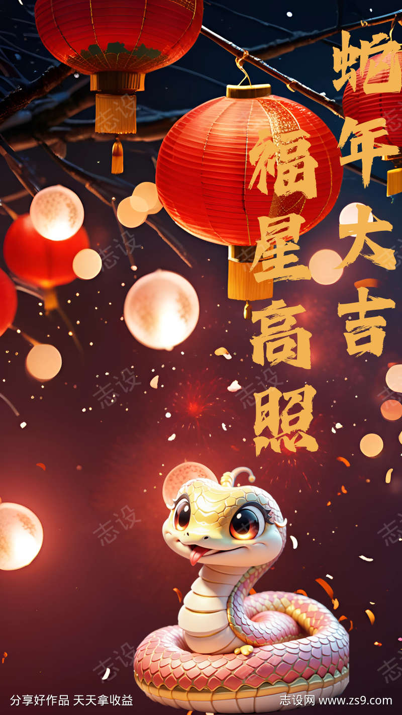 蛇年的海报