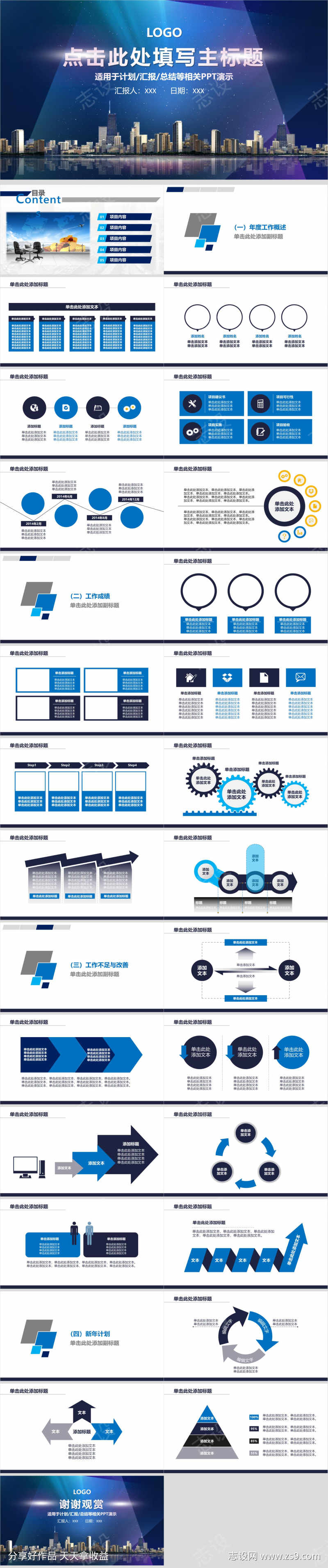 企业计划总结汇报报告工作PPT