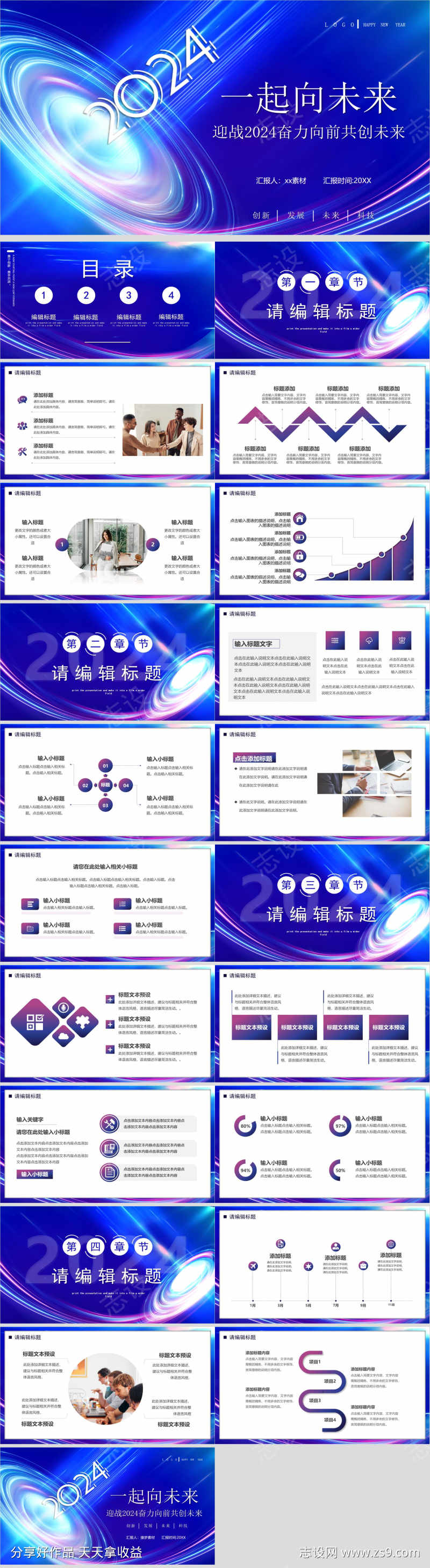 企业报告汇报总结计划工作PPT
