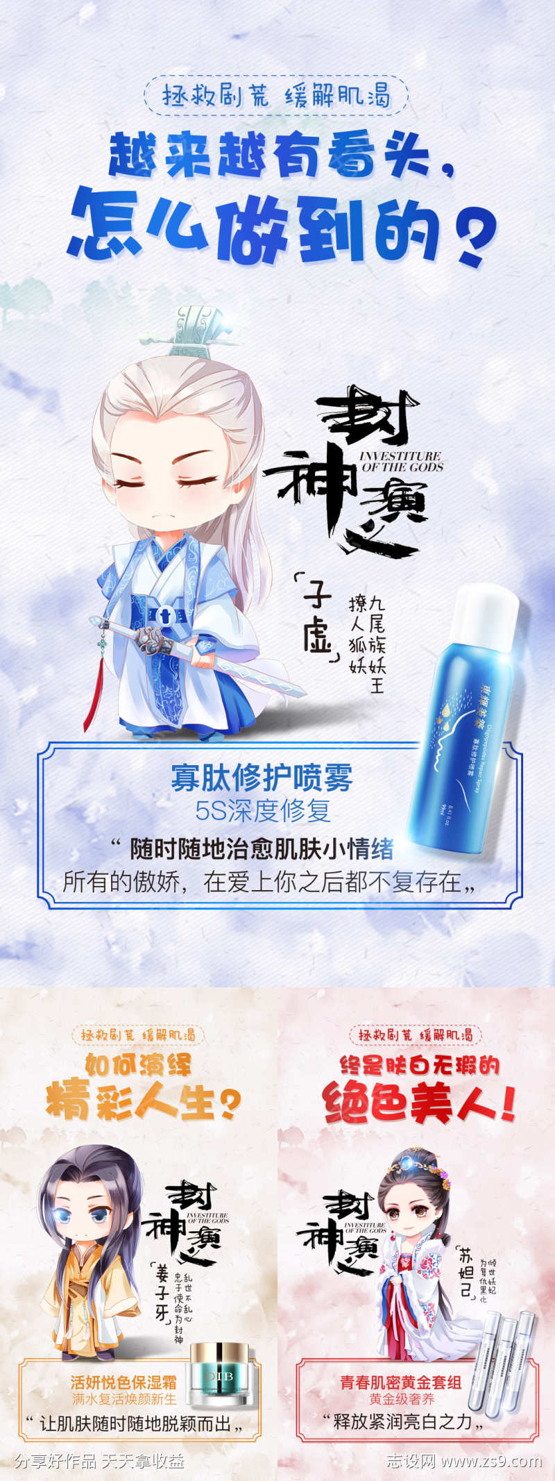 影视卡通人物宣传系列海报