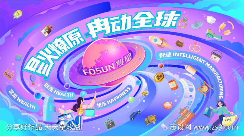 暖场活动展板