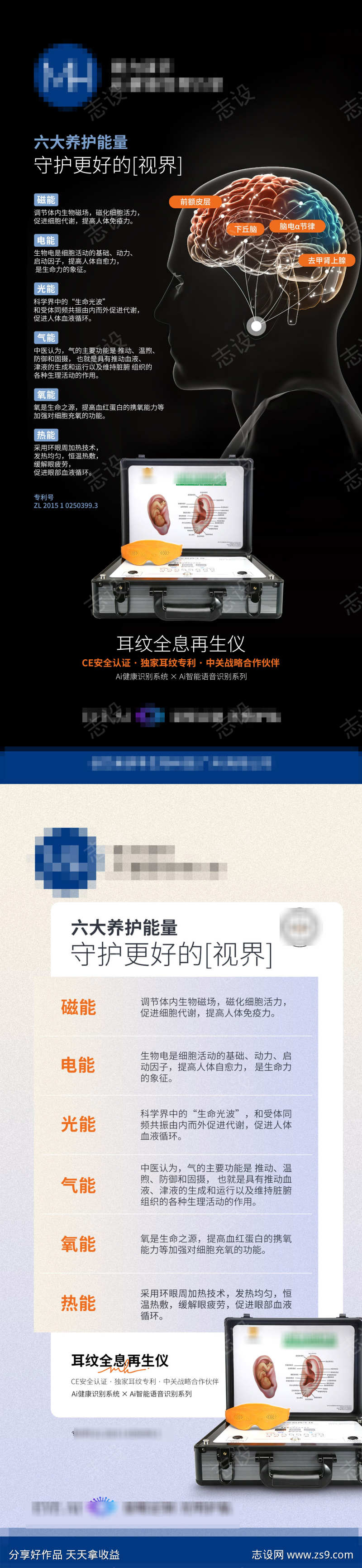 仪器项目养眼能量海报