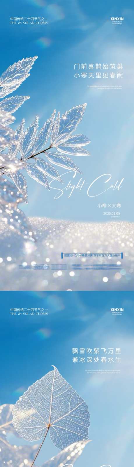 地产小寒大寒节气海报_源文件下载_23格式_1080X4680像素-简约,清新,雪花-作品编号:2024123015027440-志设-zs9.com