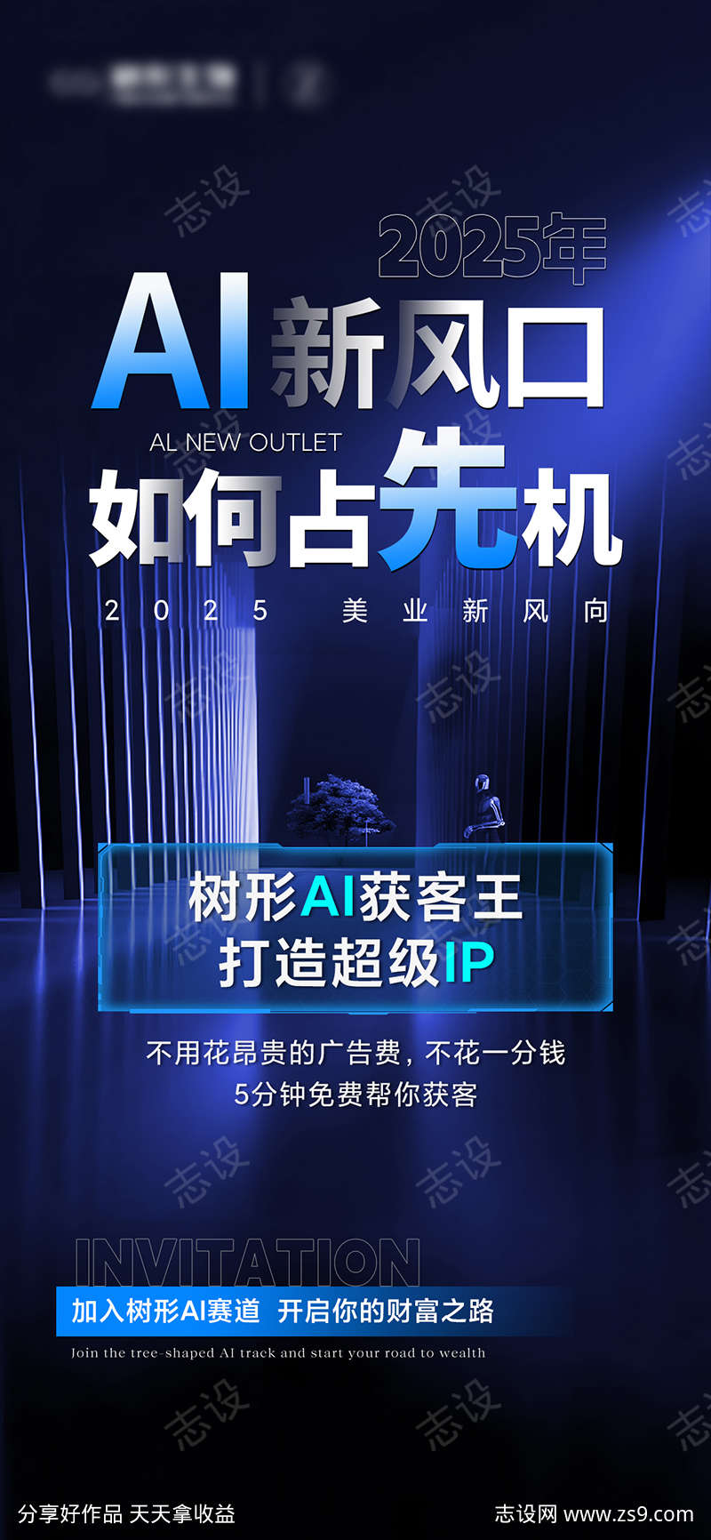 医美AI风口招商海报