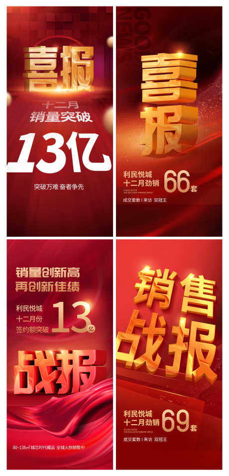 地产红金住宅热销成交喜报战报大字报海报_源文件下载_PSD格式_4710X9779像素-大字报,战报,喜报-作品编号:2025010215088583-志设-zs9.com