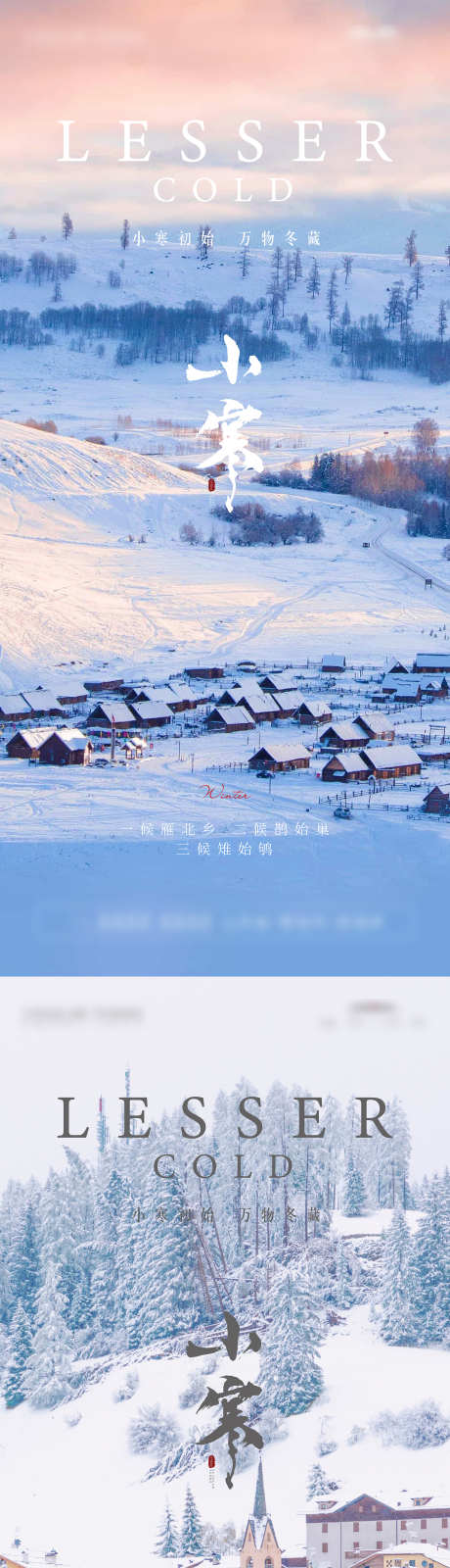 小寒节气海报_源文件下载_22格式_1500X6498像素-森林,雪景,冬天-作品编号:2025010315136224-志设-zs9.com