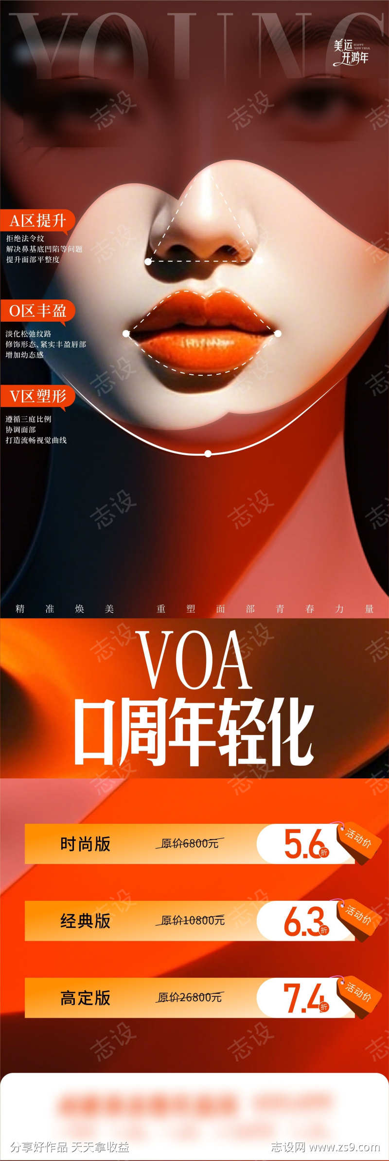 口周年轻海报