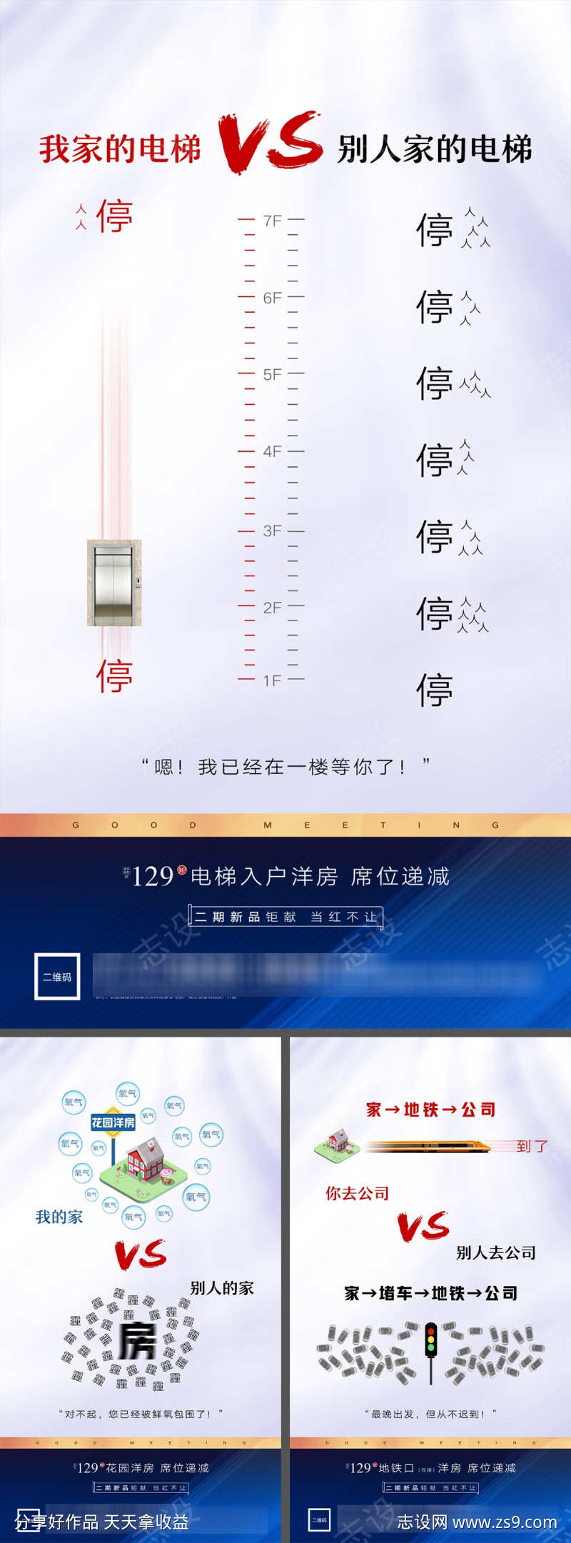 地产价值点户型配套海报