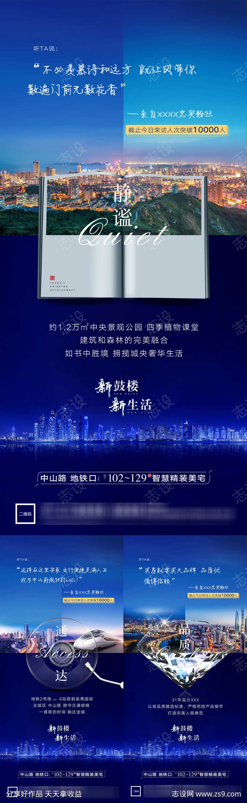 地产价值点户型配套海报