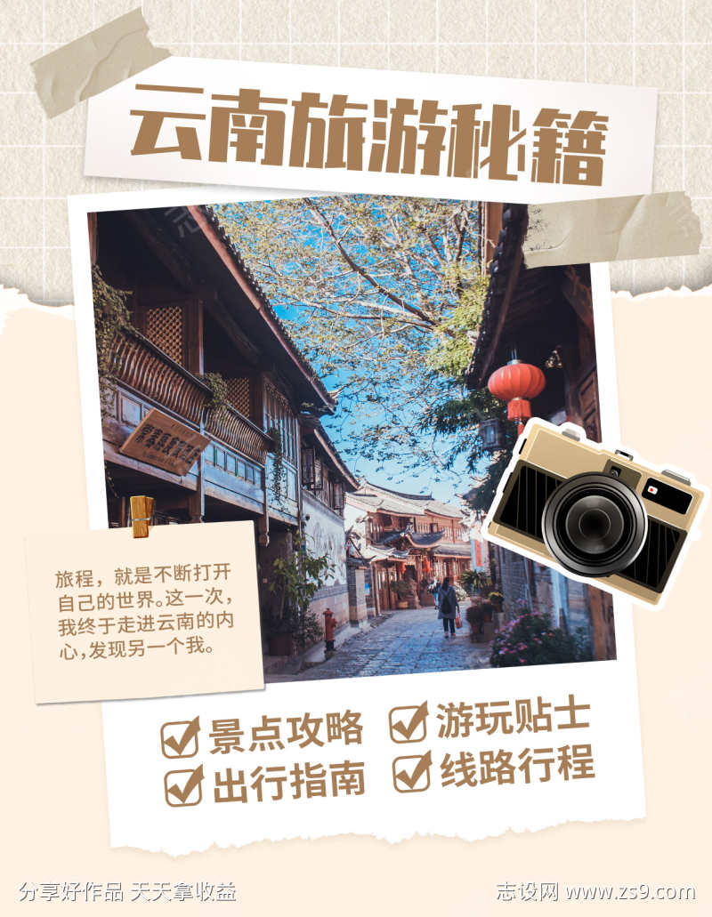 云南旅游秘籍海报