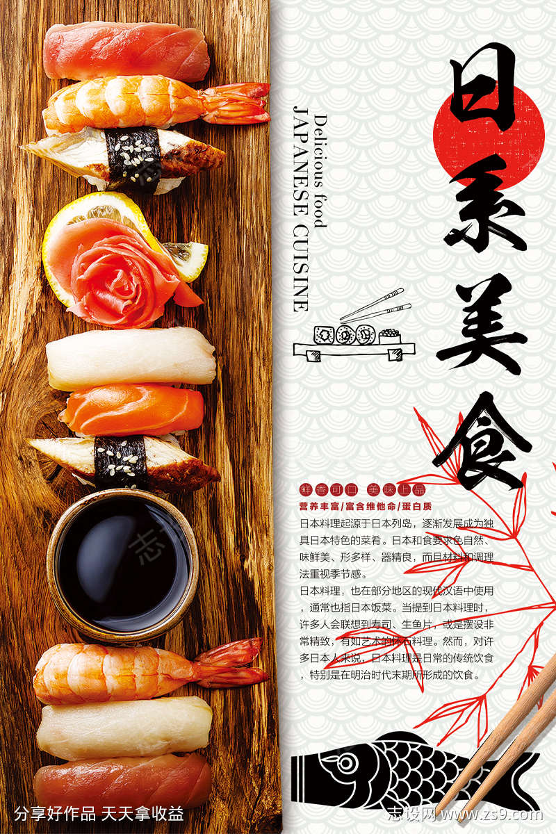 日系美食海报