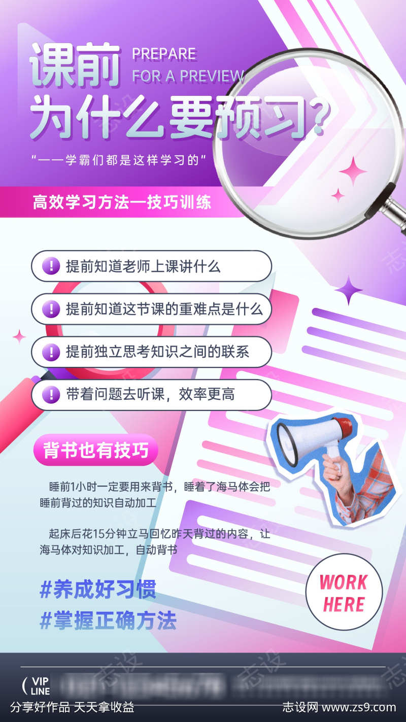 学习方法技巧海报