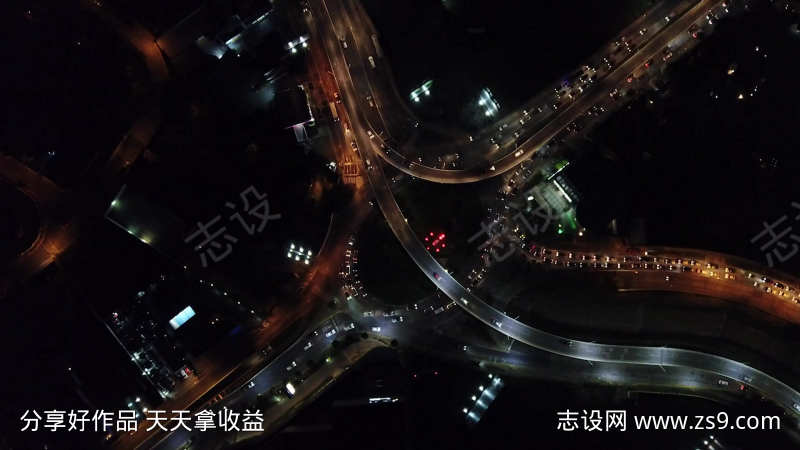 道路车流繁华城市车辆
