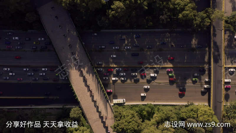车辆道路繁华车流城市