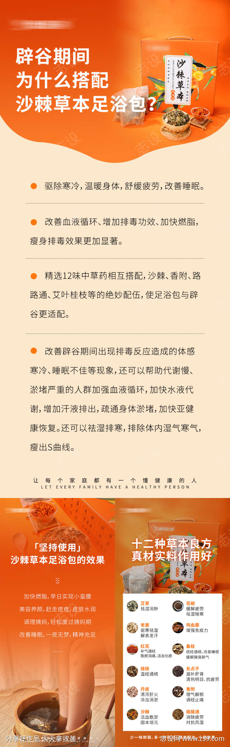 养生科普小知识海报