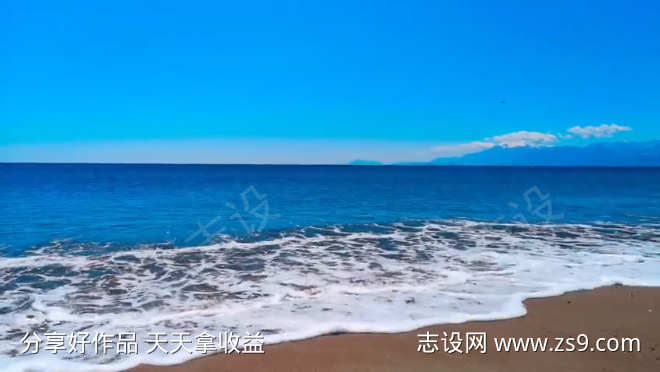 大海海景海水自然风景沙滩