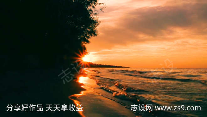 沙滩大海风景海景海水自然