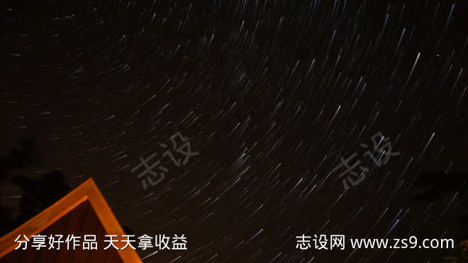 天空星空夜景唯美夜空星轨