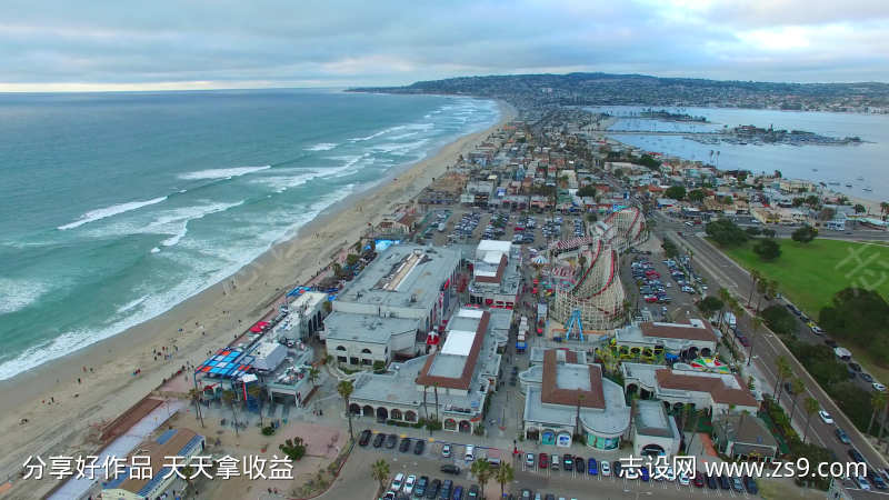 自然海滩大海海景海水沙滩