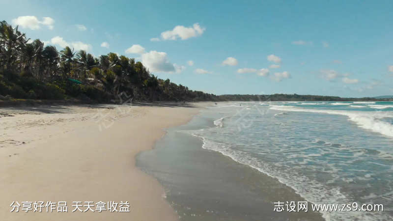 自然海水大海海滩海景沙滩