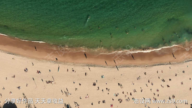 自然海水风景大海沙滩海景