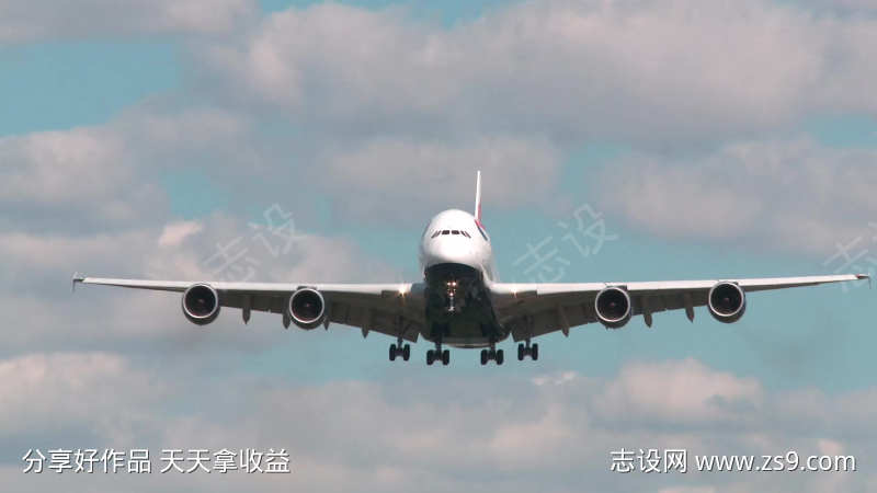 A380航空天空唯美飞机飞翔