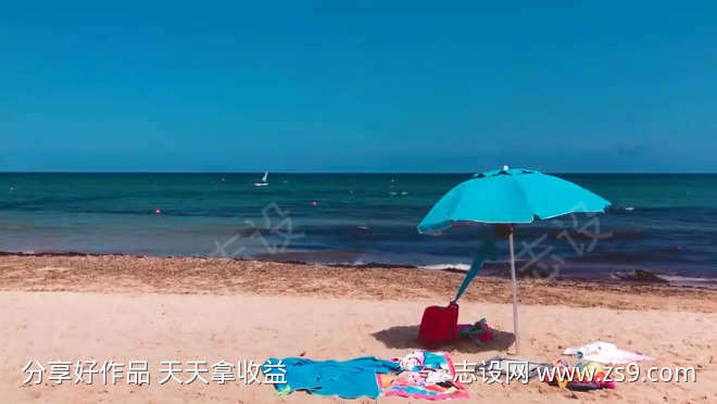 海景大海沙滩海滩自然海水