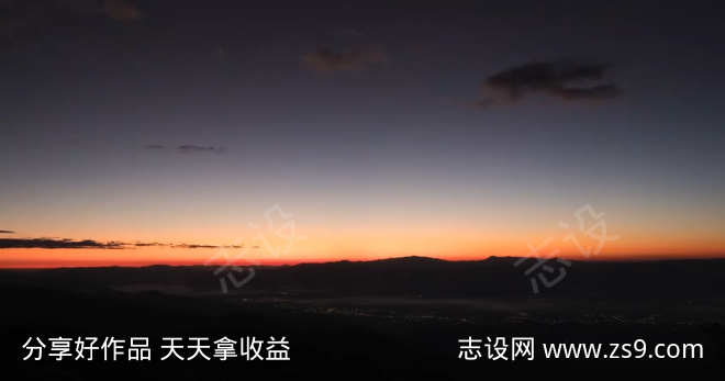 风景日落自然美景黄昏落日