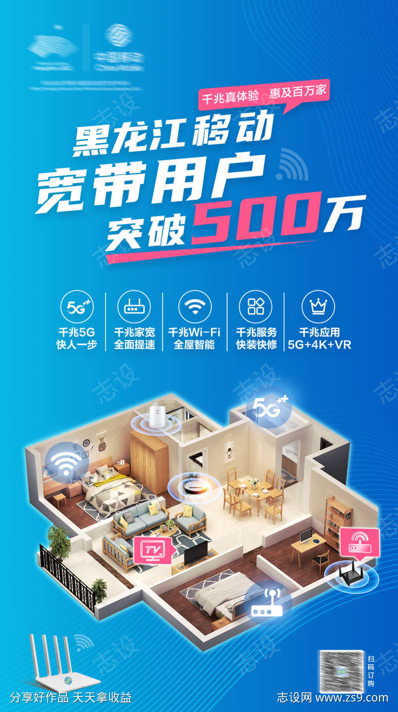 移动宽带喜报