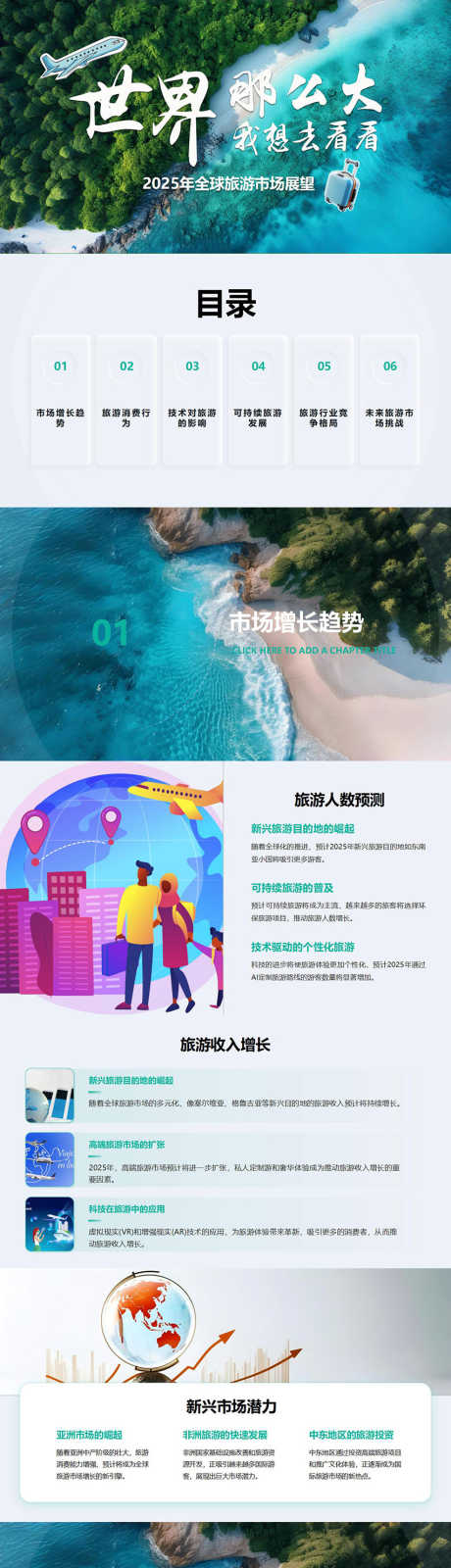 2025年全球旅游市场展望PPT_源文件下载_PPT,PPTX格式_853X12000像素-市场,旅游,全球-作品编号:2025021008523626-志设-zs9.com