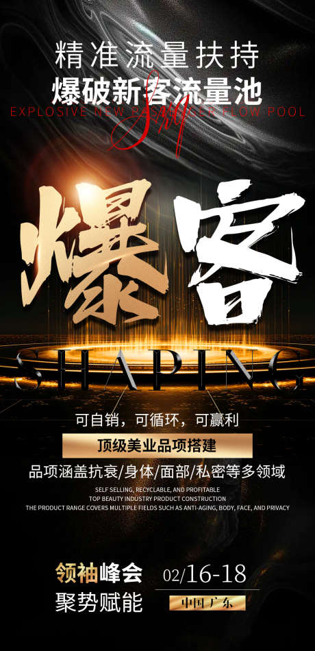美业会议系列海报_源文件下载_PSD格式_1080X2230像素-团队,收现,峰会-作品编号:2025021016397175-志设-zs9.com