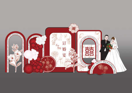 小香风订婚宴迎宾合影区拍照打卡DP点美陈_源文件下载_PSD格式_2000X1417像素-布置,美陈,DP点-作品编号:2025021215167134-志设-zs9.com