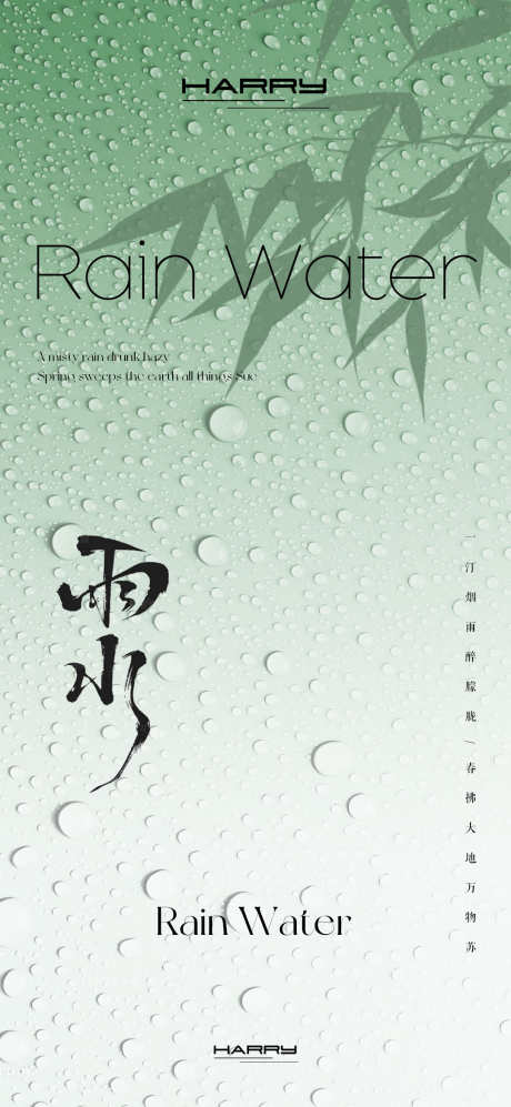 雨水节气宣传海报_源文件下载_PSD格式_1080X2340像素-雨滴,雨水,节气-作品编号:2025021216051388-志设-zs9.com