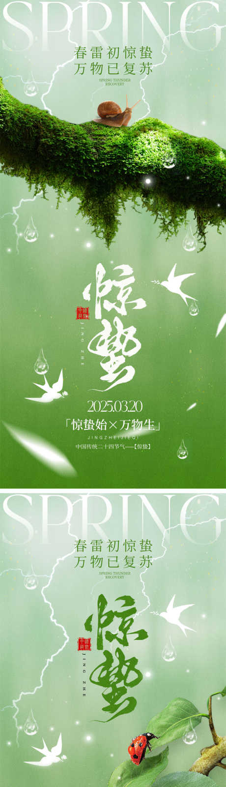 二十四节气惊蛰节气海报_源文件下载_PSD格式_1000X4340像素-万物生长,下雨,柳树-作品编号:2025021315044997-志设-zs9.com