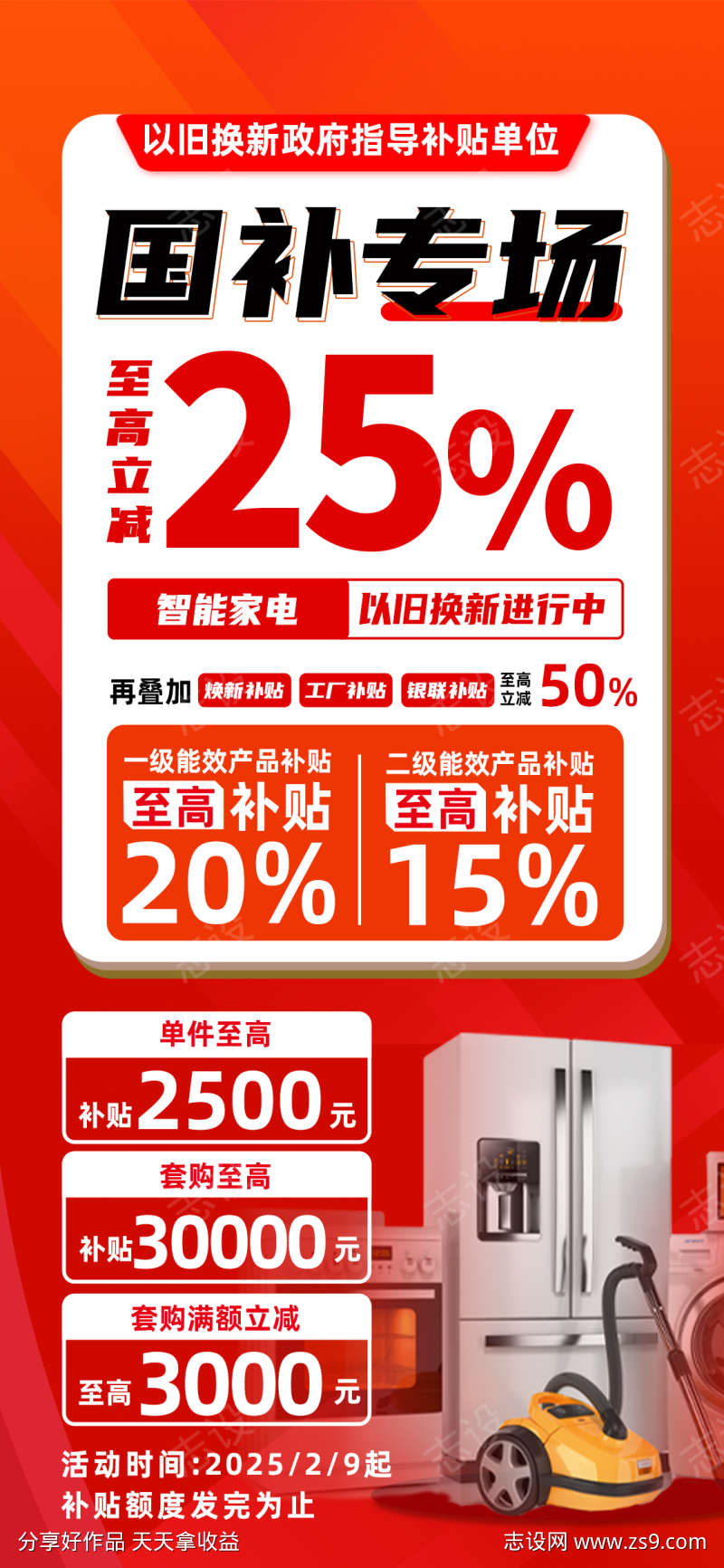 国家补贴福利海报