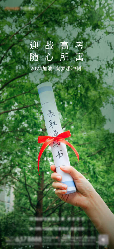 高考单图海报_源文件下载_AI格式_1333X2896像素-加推,地产,高考-作品编号:2025021715437801-志设-zs9.com