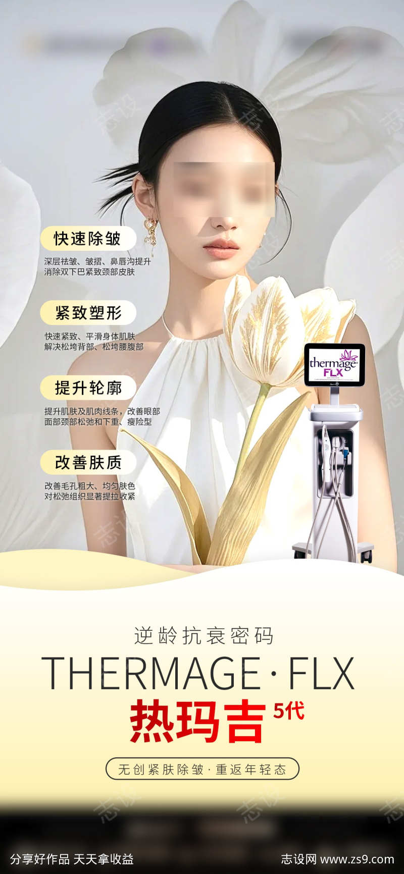 医美热玛吉仪器海报