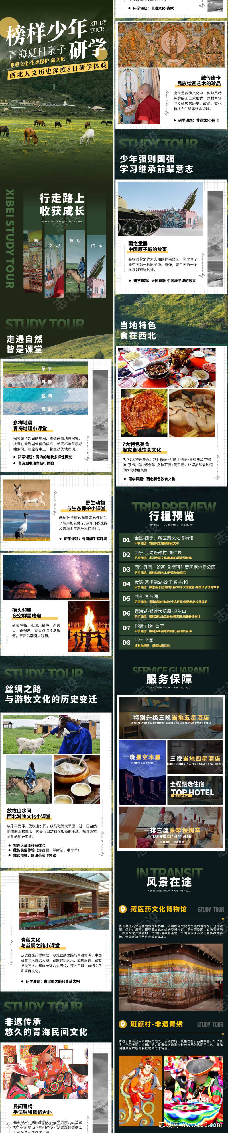 榜样少年青海亲子研学详情页