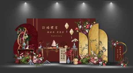 订婚宴迎宾合影区拍照打卡DP点美陈布置_源文件下载_PSD格式_3543X1949像素-KT版,布置,美陈-作品编号:2025022010235498-志设-zs9.com